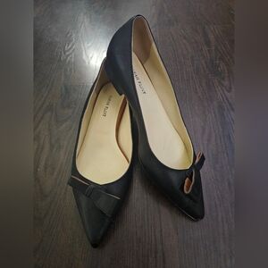 Sarah Flint Natalie Pointed-toe Flat - Black Leather
